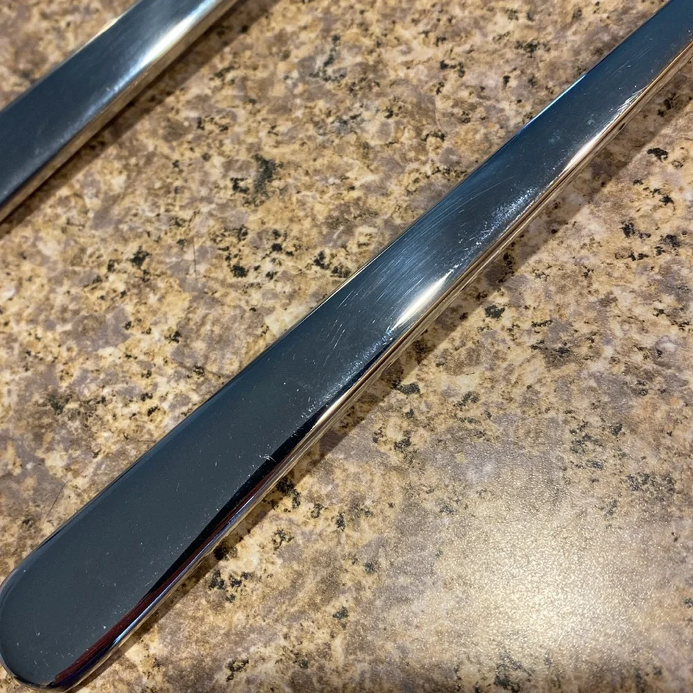 Barenthal Stainless 18/10 Serving Fork and Spoon France Silver